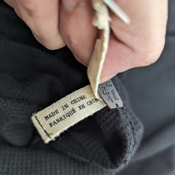 NWT Free People We The Free Wonder Woman Goth Mock Neck Thermal Tunic XS - Picture 10 of 13